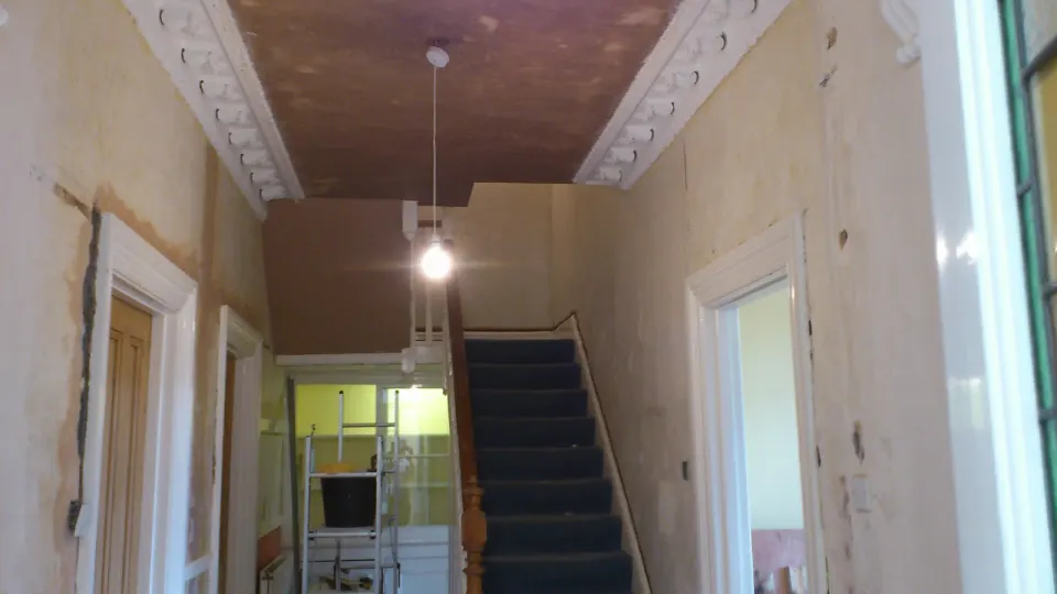 Example of recent plastering work